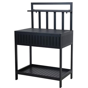Mareld Utekök Med Förvaring 90x56 cm Svart